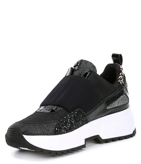 Womens Michael Kors Nova Sneakers In Black 